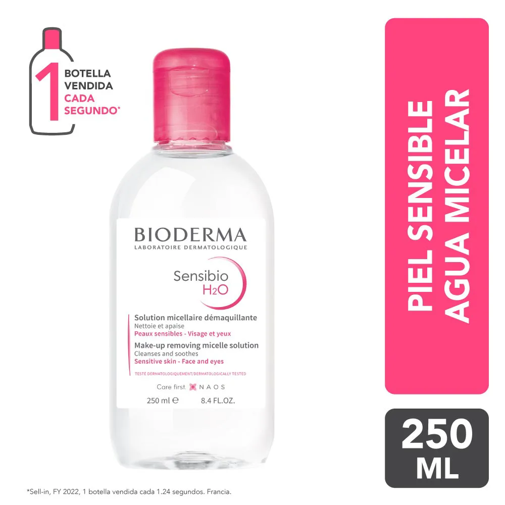 Solución Micelar Sensibio H2O Bioderma FRASCO 250 ML | Mejor precio en Perú desde S/81.50