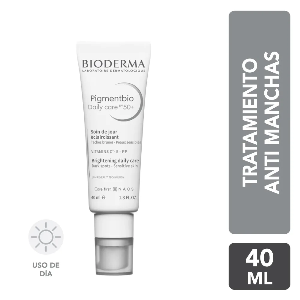 Crema Facial Bioderma Pigmentbio Daily Care SPF 50+ TUBO 40 ML | Mejor precio en Perú desde S/139.90