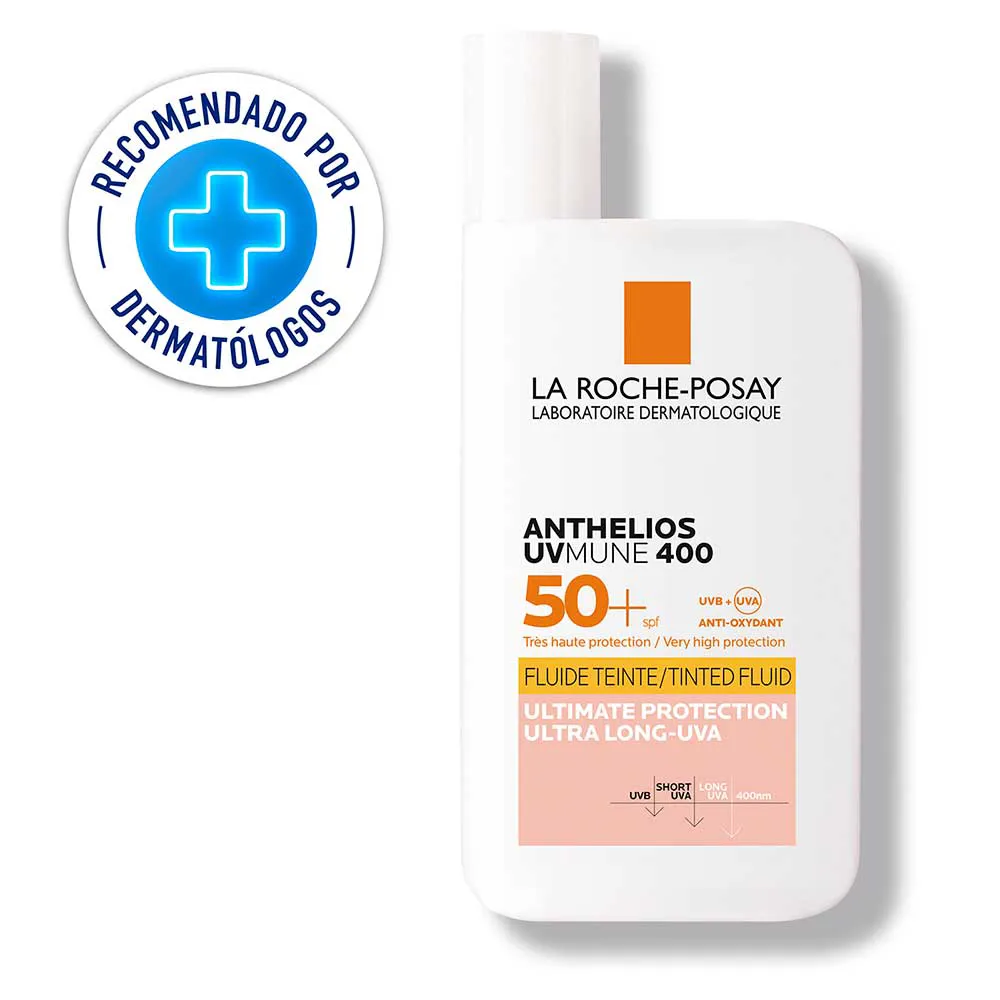 La Roche-Posay Protector Solar La Roche Posay Anthelios UVMune 400 Fluido con color FPS 50+ FRASCO 50 ML | Mejor precio en Perú desde S/100.72