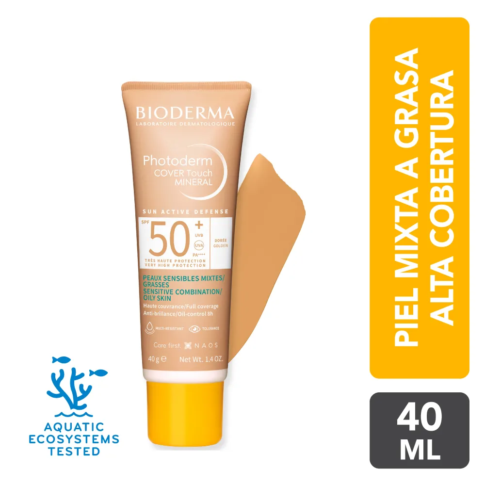 Photoderm Cover Touch Bioderma SPF 50+ Golden Colour TUBO 40 G | Mejor precio en Perú desde S/74.94