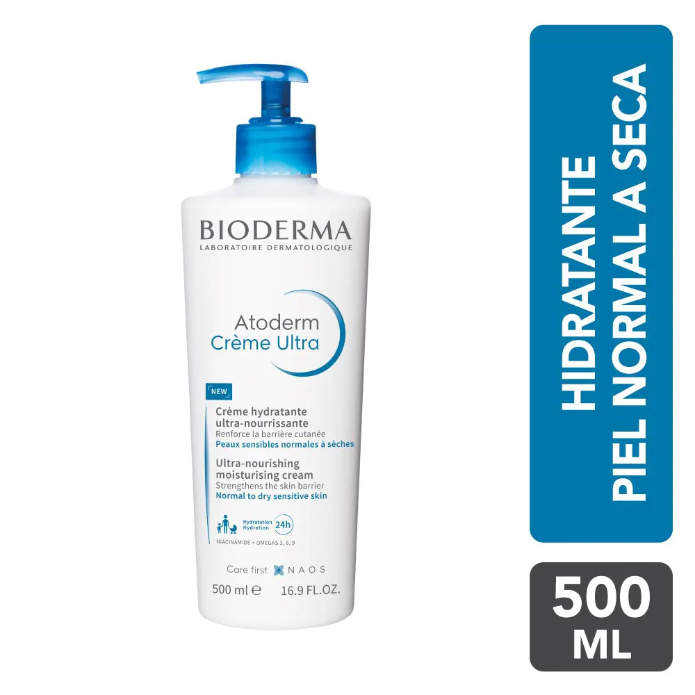 Bioderma Crema Corporal Nutritiva Atoderm Nourrissant FRASCO 500 ML | Mejor precio en Perú desde S/104.00