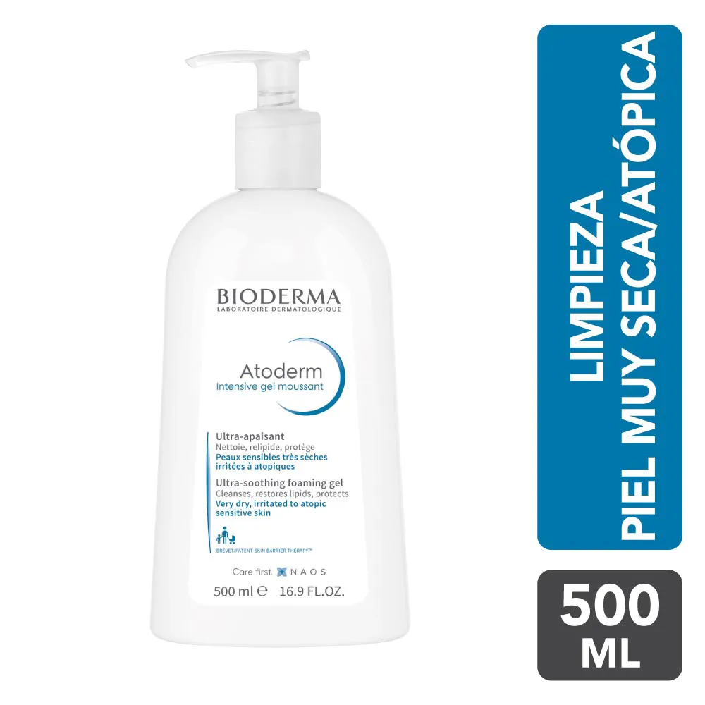 Bioderma Atoderm Intensive Gel Moussant FRASCO 500 ML | Mejor precio en Perú desde S/105.90
