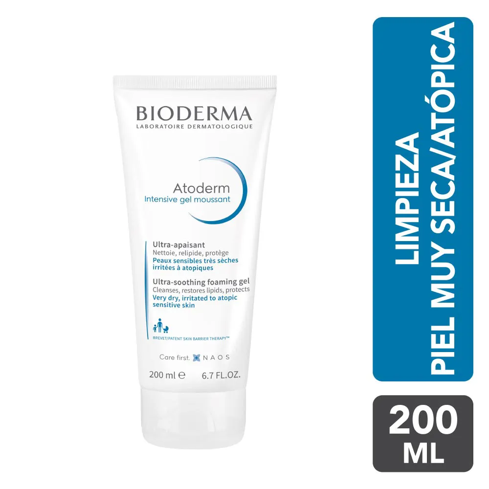 Gel Limpiador Atoderm Intensive Moussant Bioderma TUBO 200 ML | Mejor precio en Perú desde S/79.90