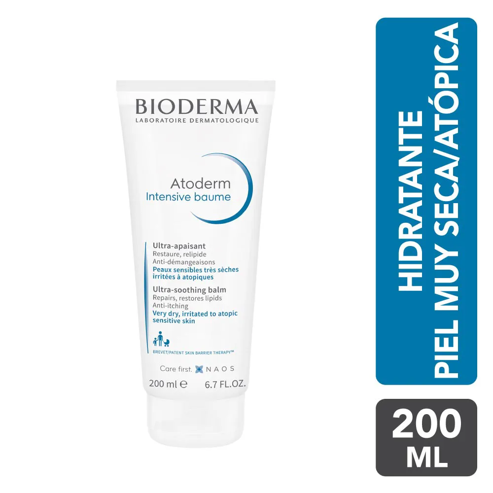 Bioderma Crema Hidratante para Piel Atópica Atoderm Intensive Baume TUBO 200 ML | Mejor precio en Perú desde S/119.00