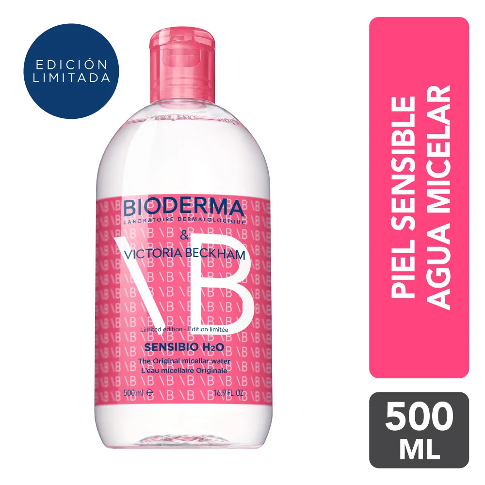 Agua Micelar Bioderma Sensibio H2O Victoria Beckham FRASCO 500 ML | Mejor precio en Perú desde S/90.68