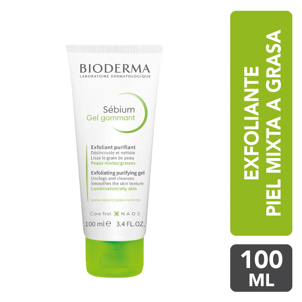 Gel Exfoliante Gommant Sebium Bioderma TUBO 100 ML | Mejor precio en Perú desde S/68.70