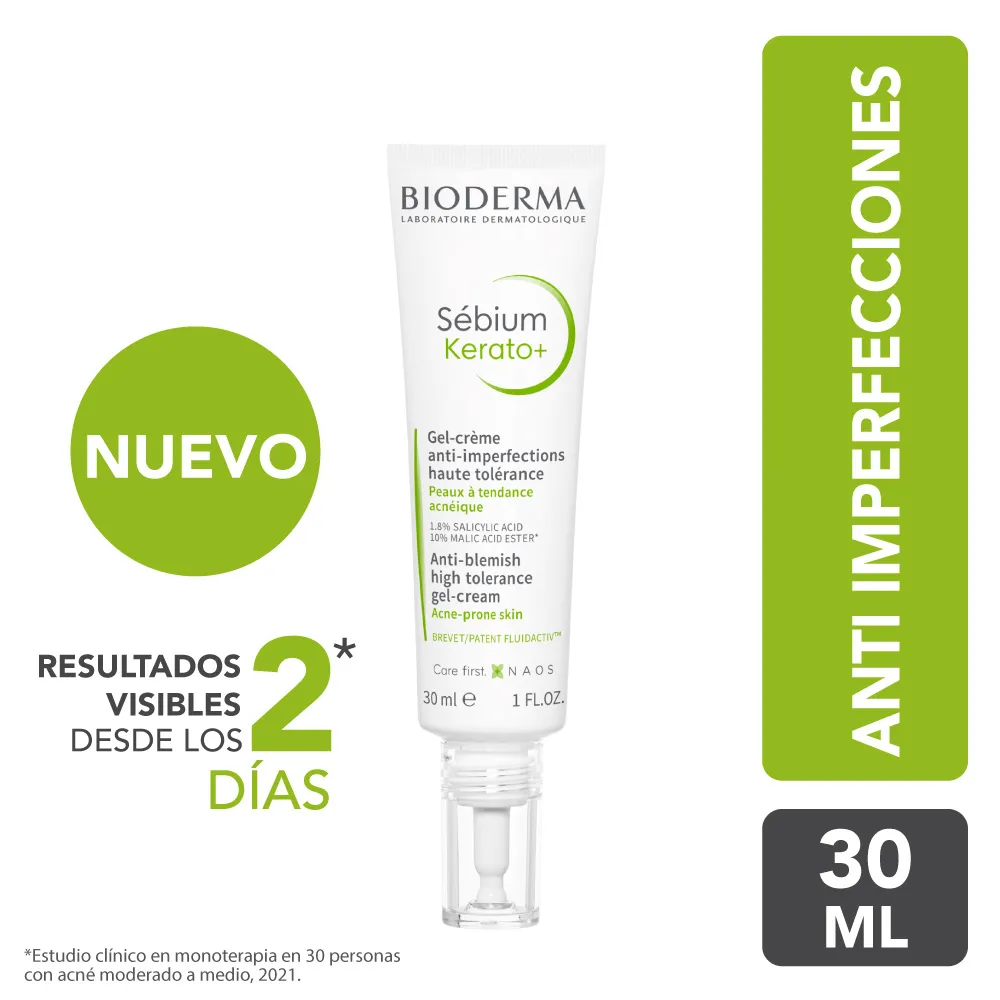 Gel Crema Bioderma Sebium Kerato+ Anti-imperfecciones TUBO 30 ML | Mejor precio en Perú desde S/90.40