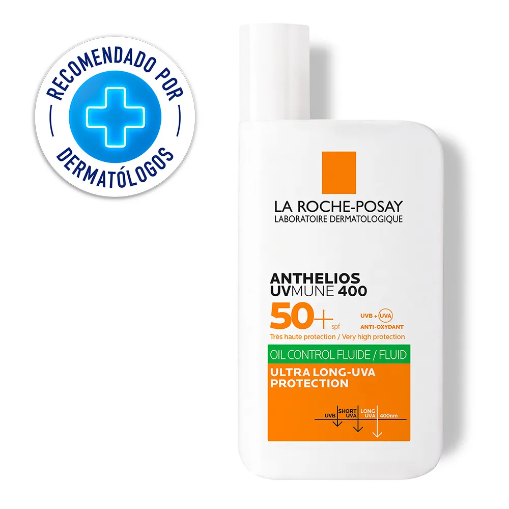 La Roche-Posay Protector Solar La Roche Posay Anthelios UVMune 400 Oil Control Fluido Invisible FPS 50+ FRASCO 50 ML | Mejor precio en Perú desde S/94.43