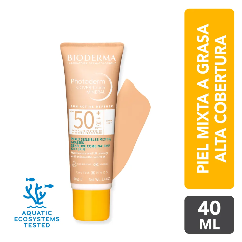 Photoderm Cover Touch Bioderma SPF 50+ Light Colour TUBO 40 G | Mejor precio en Perú desde S/89.90