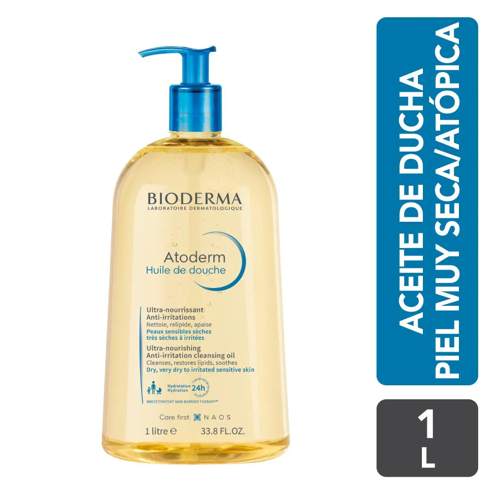 Aceite Bioderma Atoderm Huile de Douche FRASCO 1000 ML | Mejor precio en Perú desde S/142.90