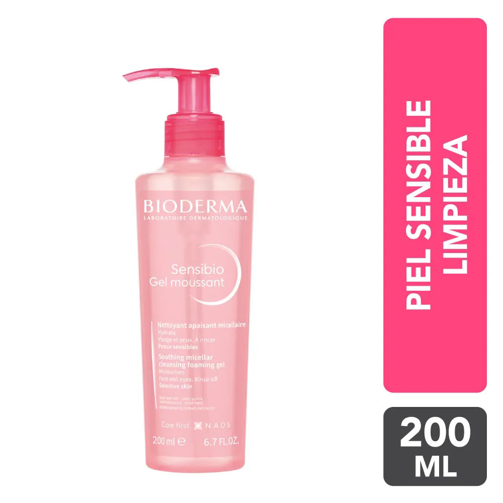 Gel De Limpieza Sensibio Moussant Bioderma FRASCO 200 ML | Mejor precio en Perú desde S/80.90