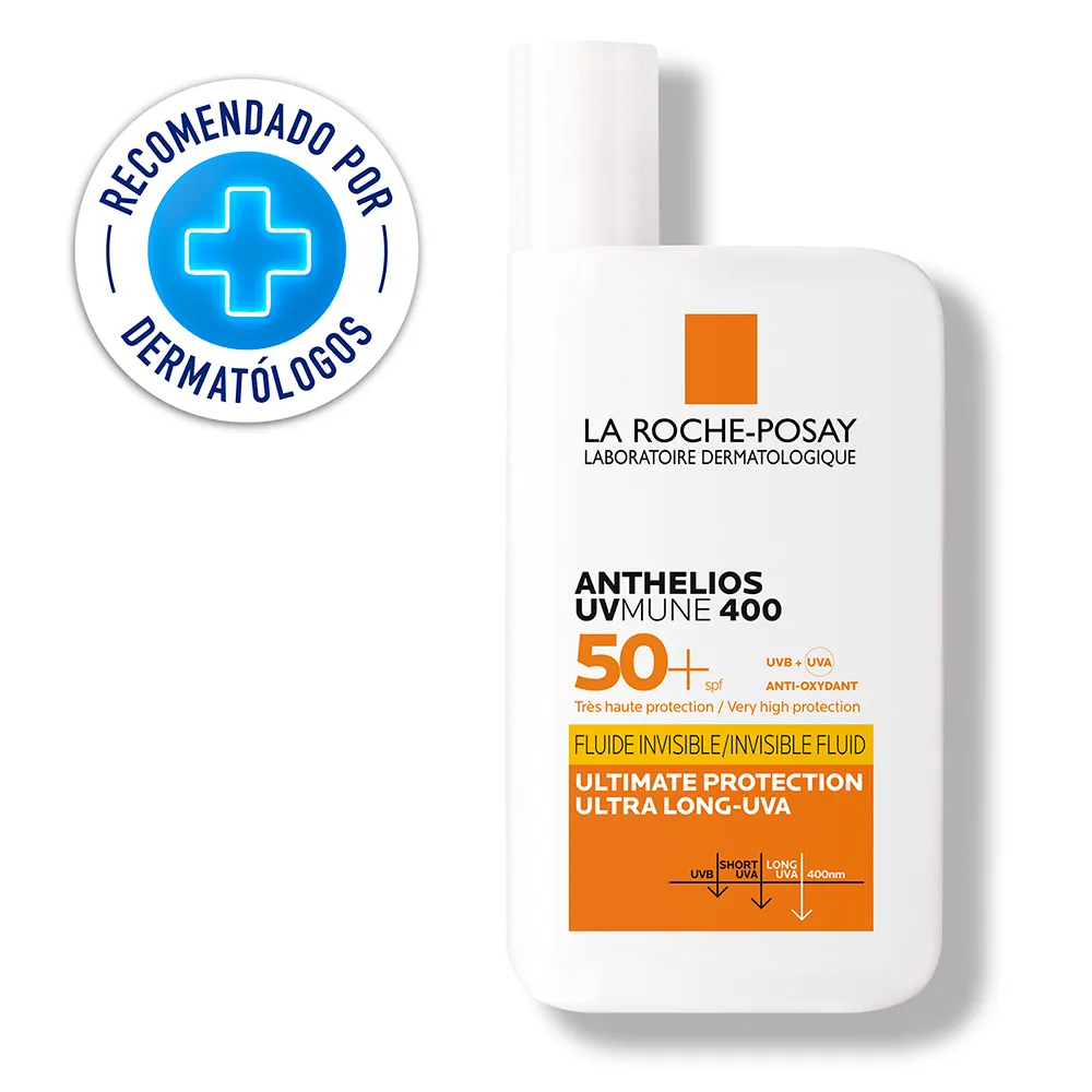La Roche-Posay Protector Solar La Roche Posay Anthelios UVMune 400 Fluido Invisible FPS 50+ FRASCO 50 ML | Mejor precio en Perú desde S/100.72