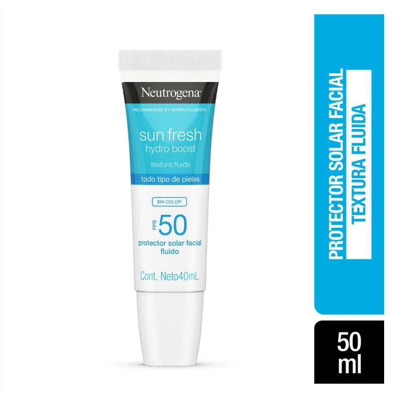 Sun Fresh Neutrogena Hydro Boost Sin Color FPS 50 TUBO 40 ML | Mejor precio en Perú desde S/60.68