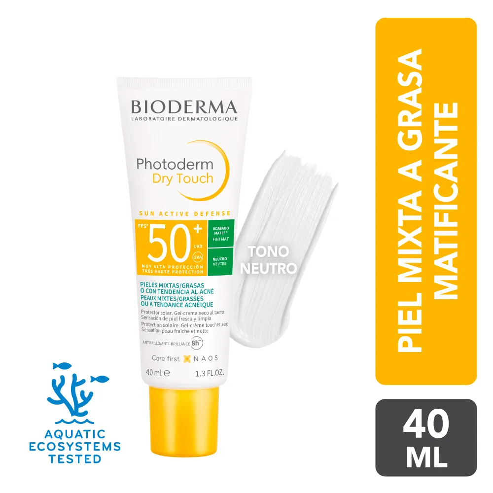 Photoderm Dry Touch Bloqueador Bioderma Tono Neutro FPS 50+ TUBO 40 ML | Mejor precio en Perú desde S/89.93