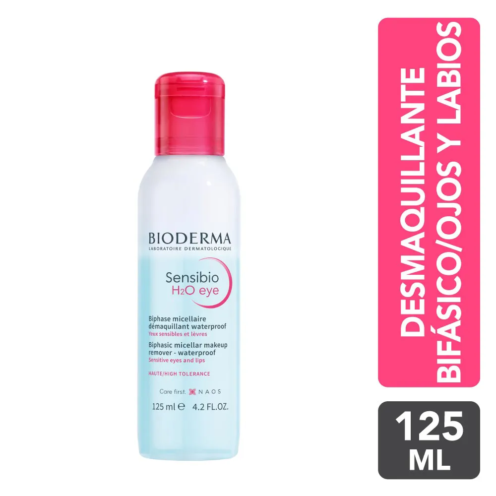 Desmaquillante Micelar Bioderma Sensibio H2O Eye FRASCO 125 ML | Mejor precio en Perú desde S/75.90