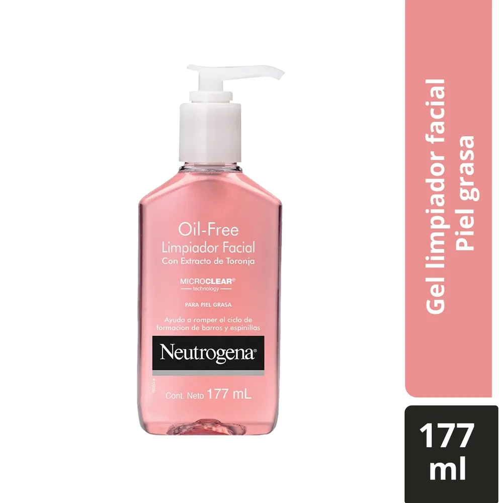 Gel Limpiador Facial Oil Free Clear Wash Neutrogena Pink Grapefruit FRASCO 177 ML | Mejor precio en Perú desde S/48.70