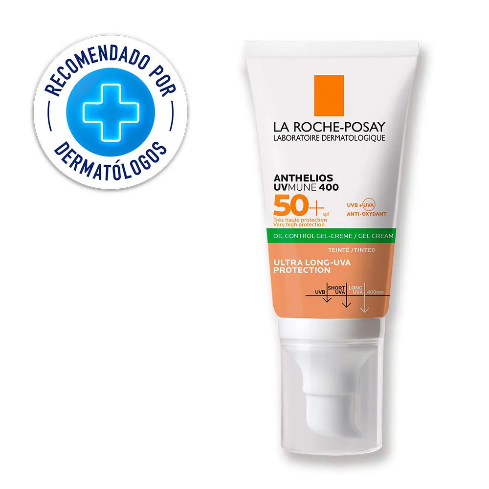 La Roche-Posay Protector Solar La Roche Posay Anthelios UVMune 400 Oil Control Toque Seco con Color FPS 50+ FRASCO 50 ML | Mejor precio en Perú desde S/94.43