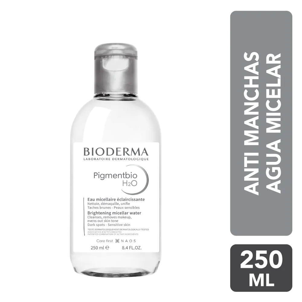 Agua Micelar Bioderman Pigmentbio H2O FRASCO 250 ML | Mejor precio en Perú desde S/88.90