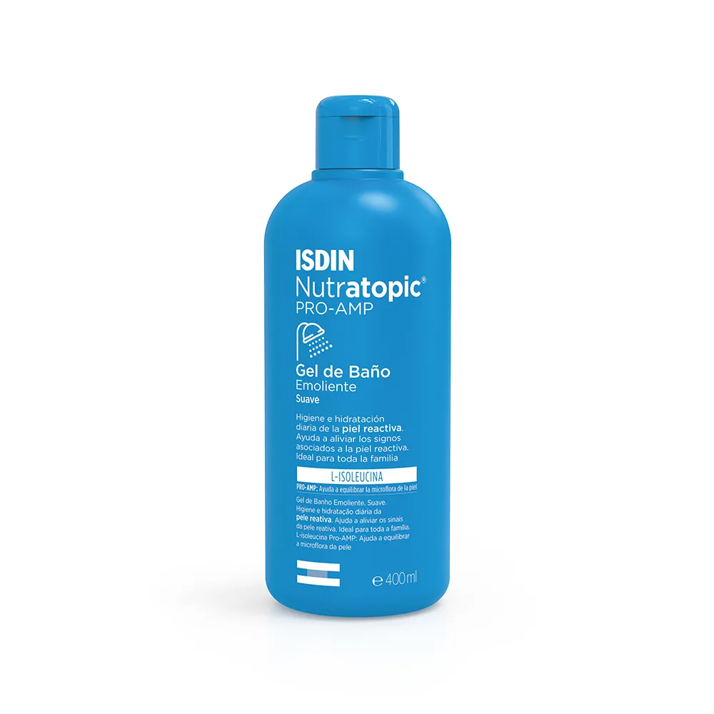 Gel De Baño Emoliente Nutratopic ProAMP Isdin FRASCO 400 ML | Mejor precio en Perú desde S/90.90