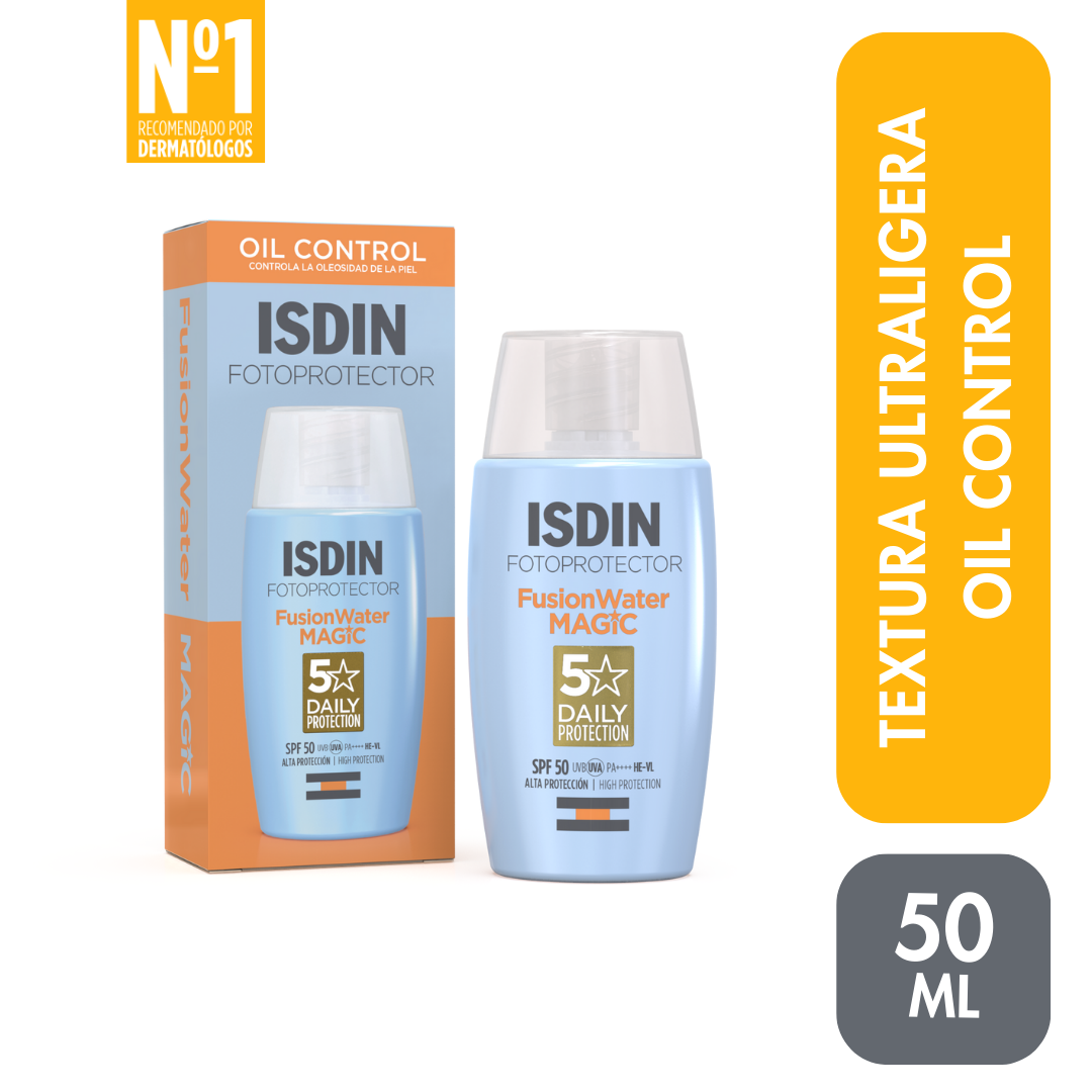 Fotoprotector Isdin Fusion Water Magic SPF50 FRASCO 50 ML | Mejor precio en Perú desde S/94.90