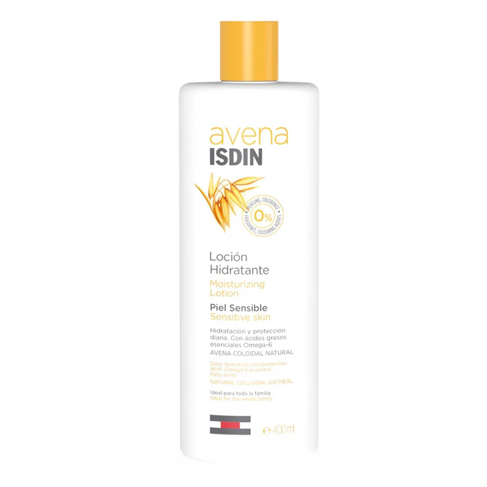 Loción Hidratante ISDIN Avena para Piel Sensible FRASCO 400 ML | Mejor precio en Perú desde S/59.90
