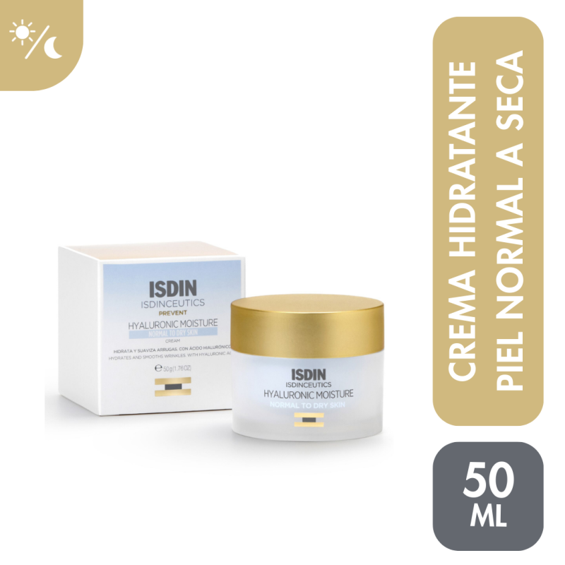 Crema Isdinceutics Hyaluronic Moisture Normal POTE 50 GR | Mejor precio en Perú desde S/127.90