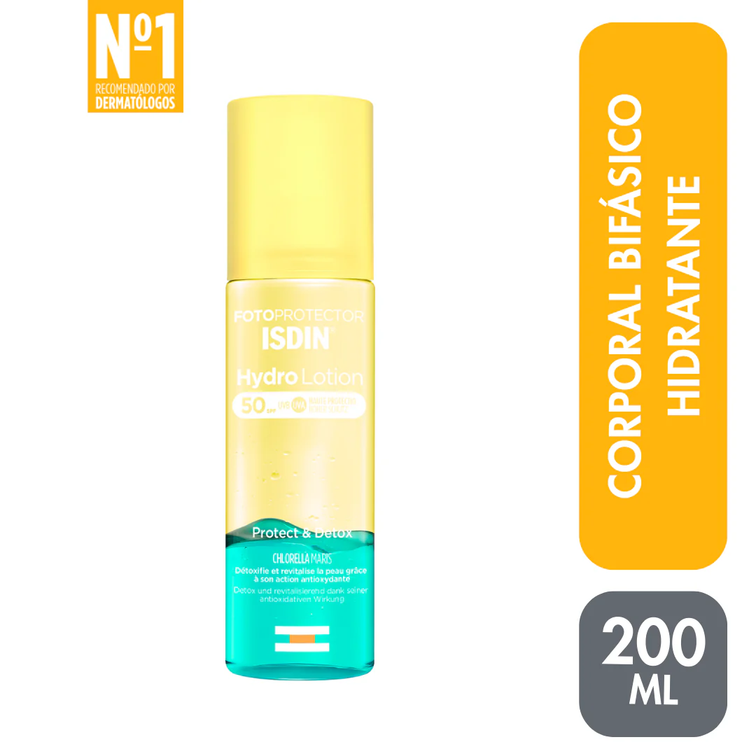 Fotoprotector Isdin Hydrolotion SPF 50 FRASCO 200 ML | Mejor precio en Perú desde S/79.90