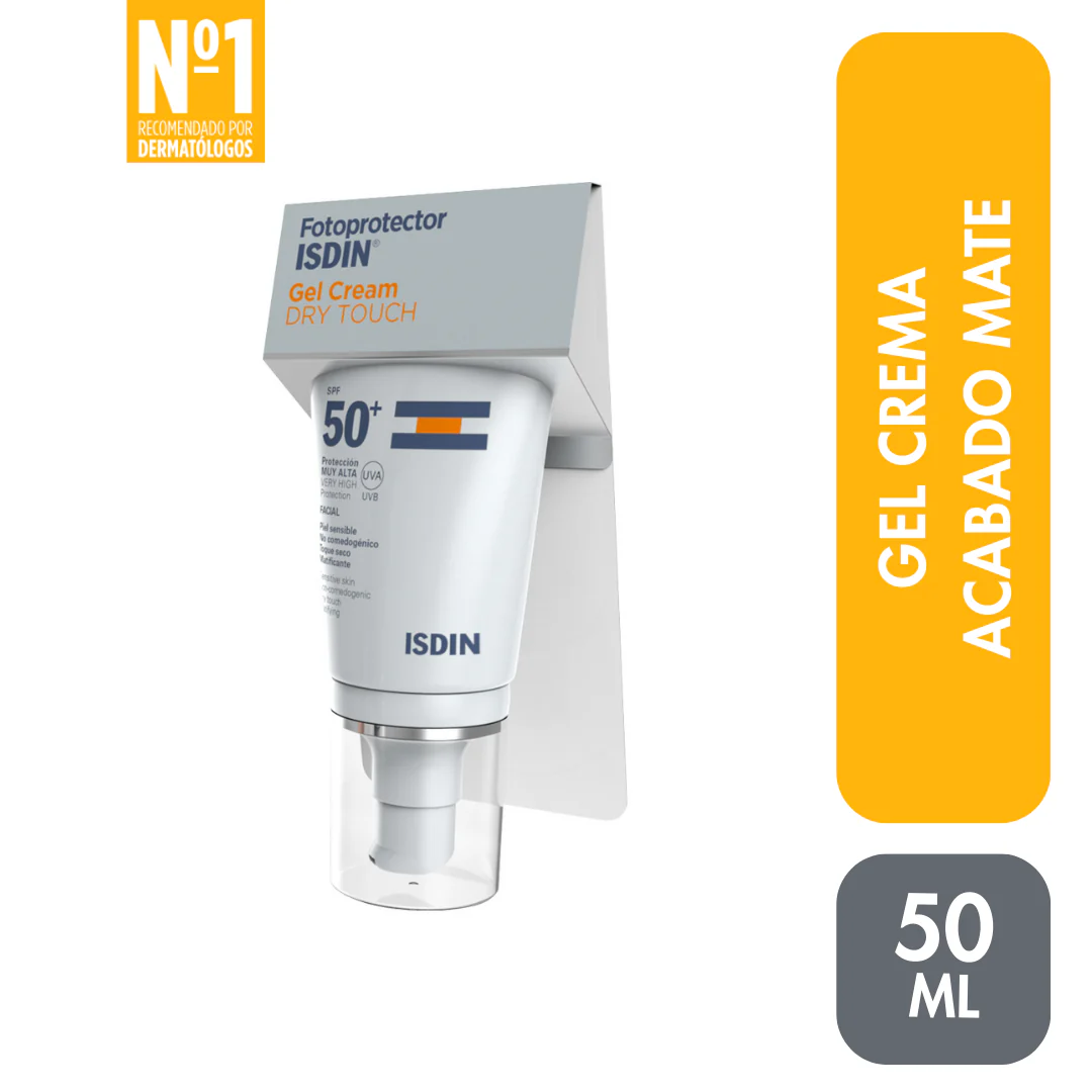 Fotoprotector Dry Touch Gel Crema SPF 50+ Isdin TUBO 50 ML | Mejor precio en Perú desde S/99.90