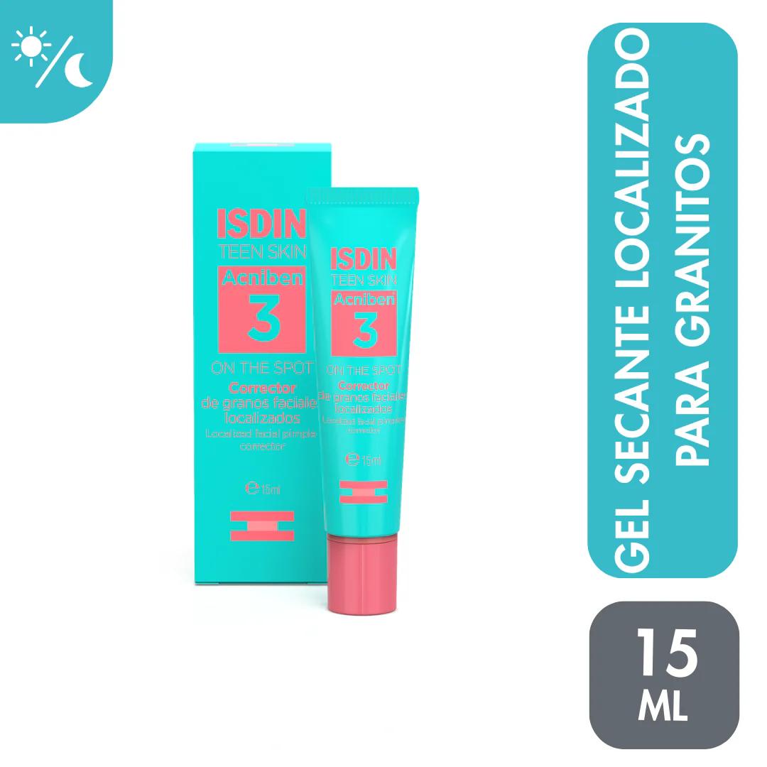 Corrector de Granos Acniben 3 Isdin Teen Skin BOTELLA 15 ML | Mejor precio en Perú desde S/45.90