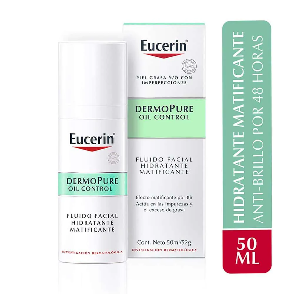 Fluido Facial Matificante Eucerin DermoPure FRASCO 50 ML | Mejor precio en Perú desde S/87.90