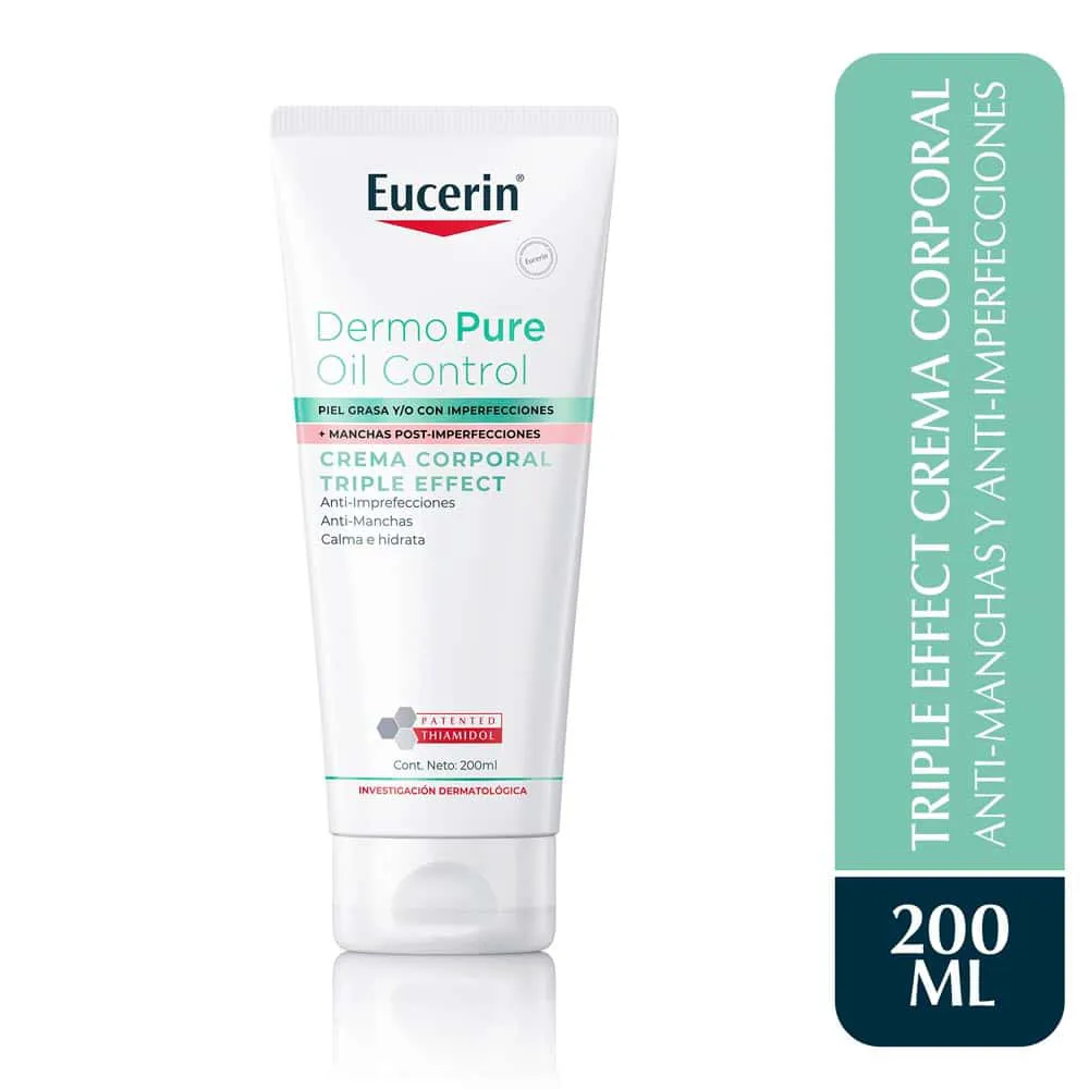 Crema Corporal Eucerin Dermopure Triple Effect TUBO 200 ML | Mejor precio en Perú desde S/83.90