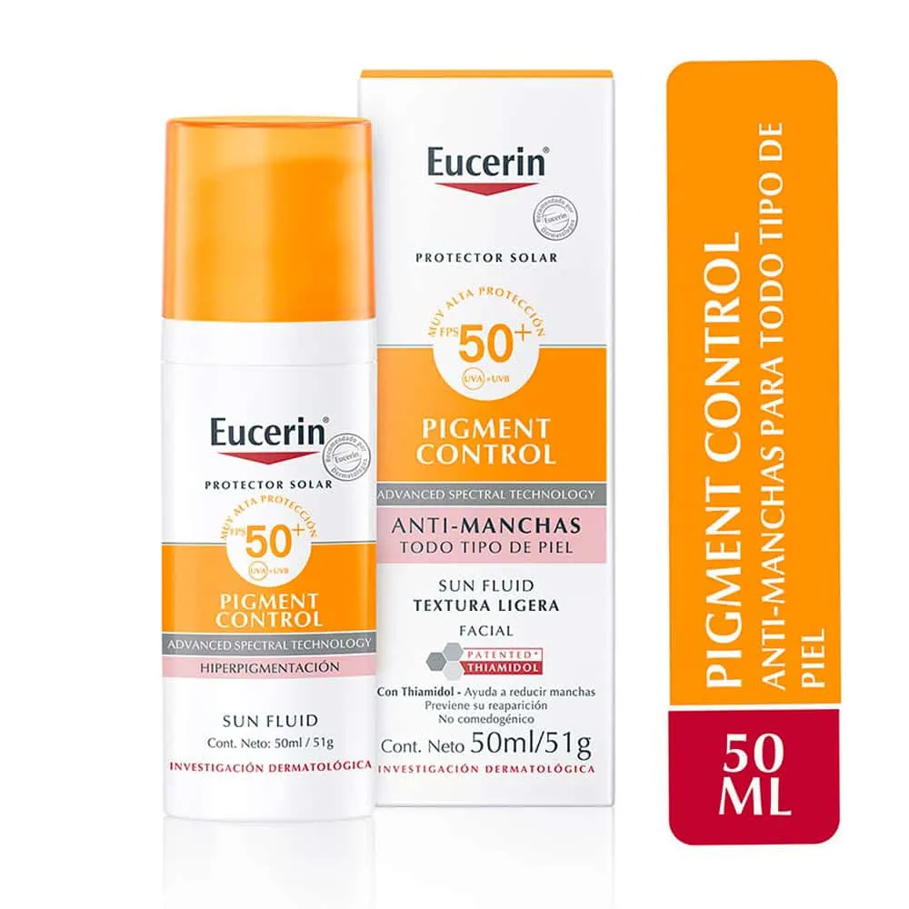 Protector Solar Facial Eucerin Pigment Control FPS50+ FRASCO 50 ML | Mejor precio en Perú desde S/107.00