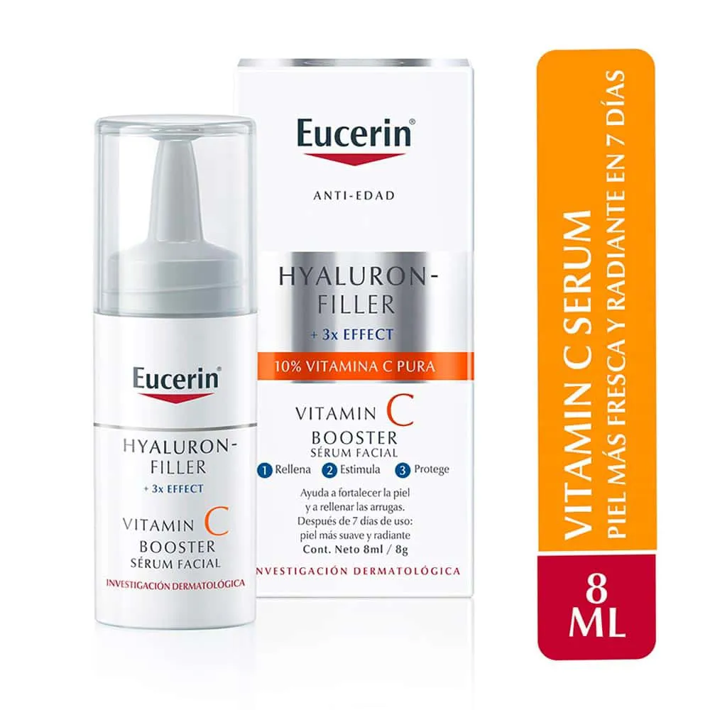 Serúm Facial Vitamina C Eucerin Anti-edad Hyaluron Filler + 3x Effect FRASCO 8 ML | Mejor precio en Perú desde S/79.90
