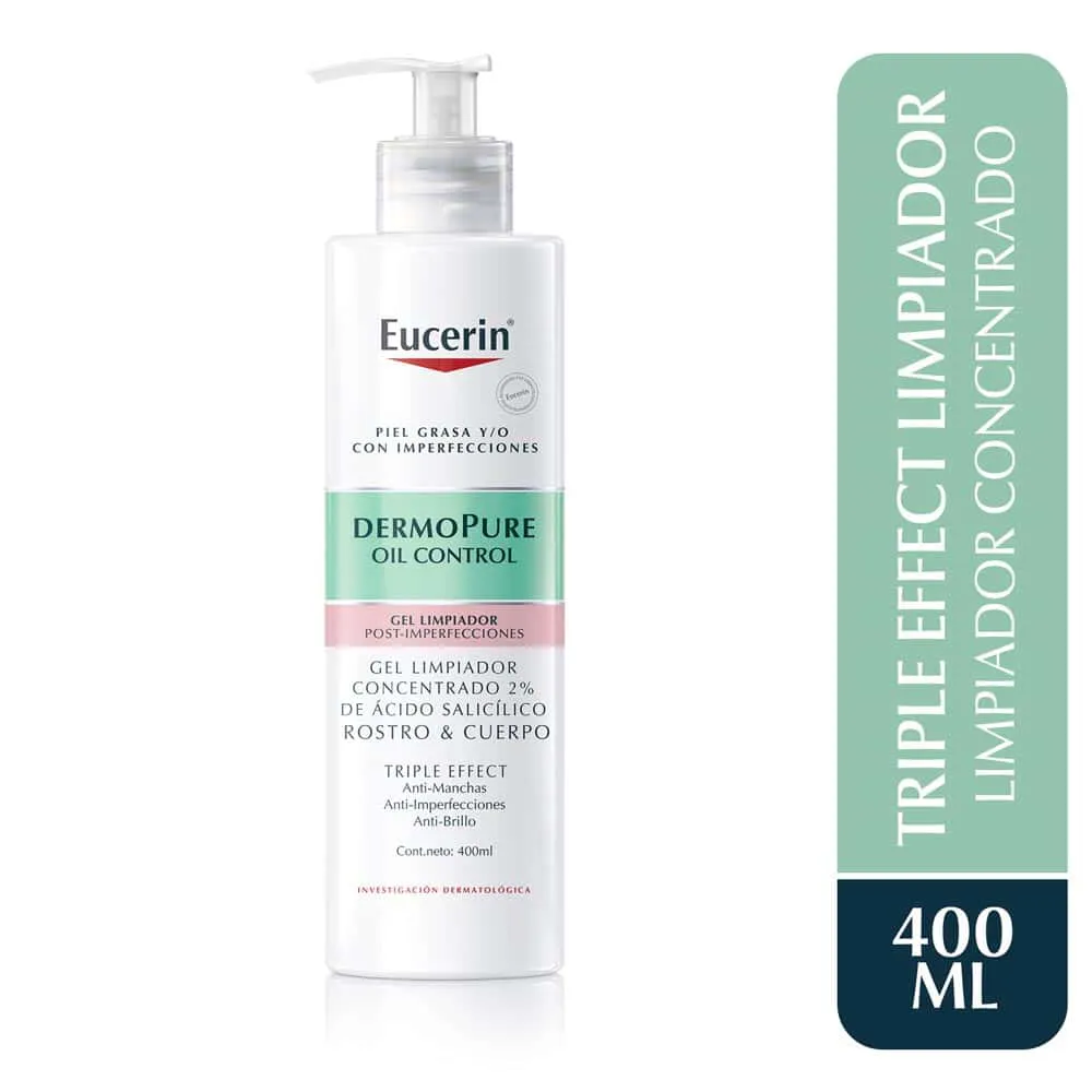Gel Concentrado Eucerin Dermopure Triple Effect TUBO 400 ML | Mejor precio en Perú desde S/88.60