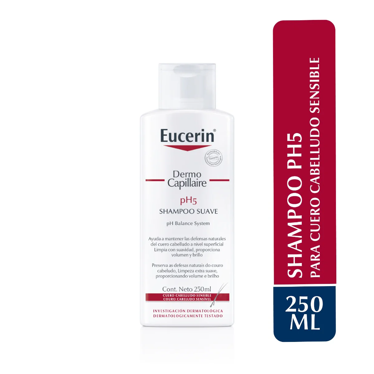 Shampoo Eucerin pH5 DermoCapillaire FRASCO 250 ML | Mejor precio en Perú desde S/134.90
