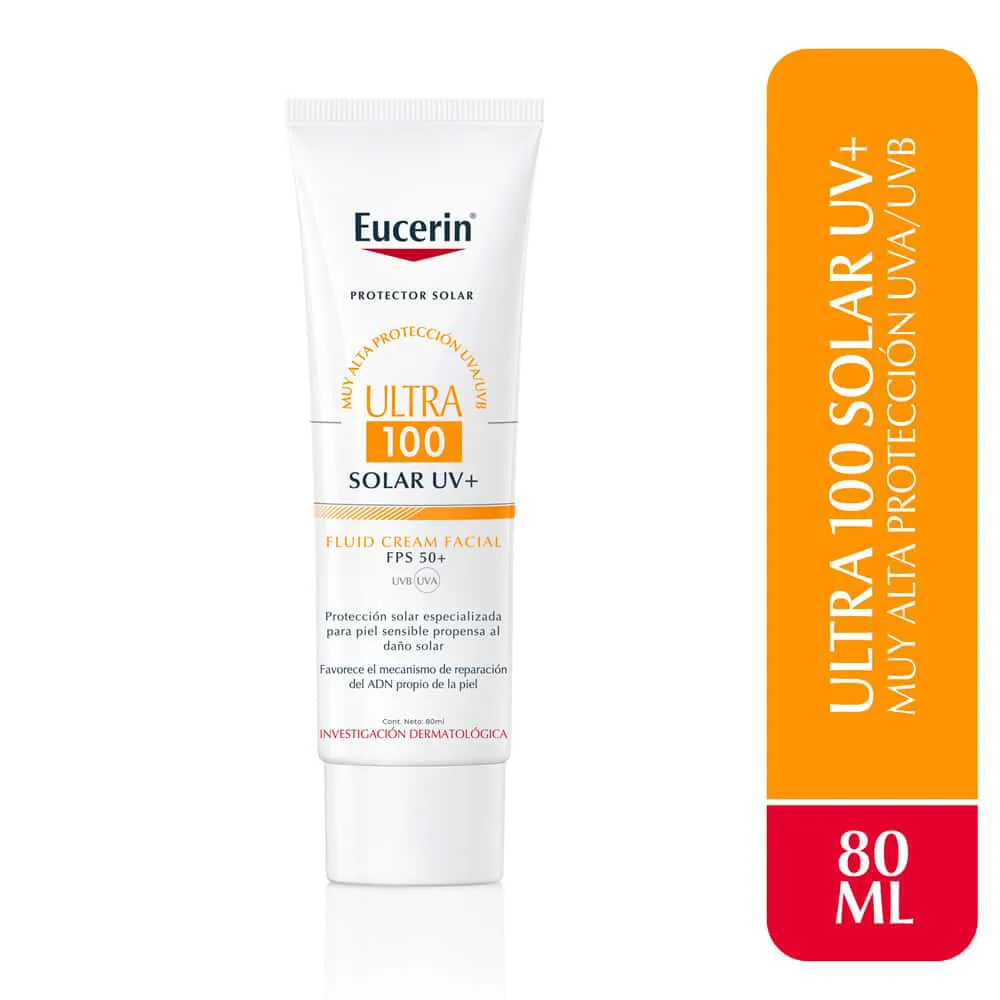 Protector Solar Facial Eucerin Ultra 100 FPS50+ TUBO 80 ML | Mejor precio en Perú desde S/115.40