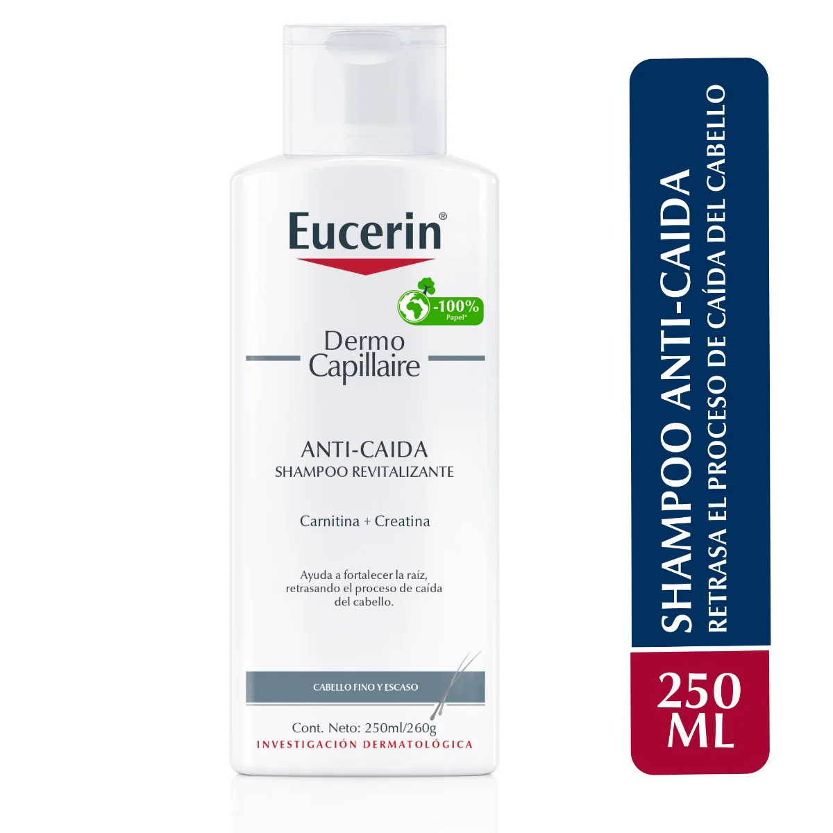 Shampoo Anticaída Eucerin DermoCapillaire Revitalizante FRASCO 250 ML | Mejor precio en Perú desde S/134.90