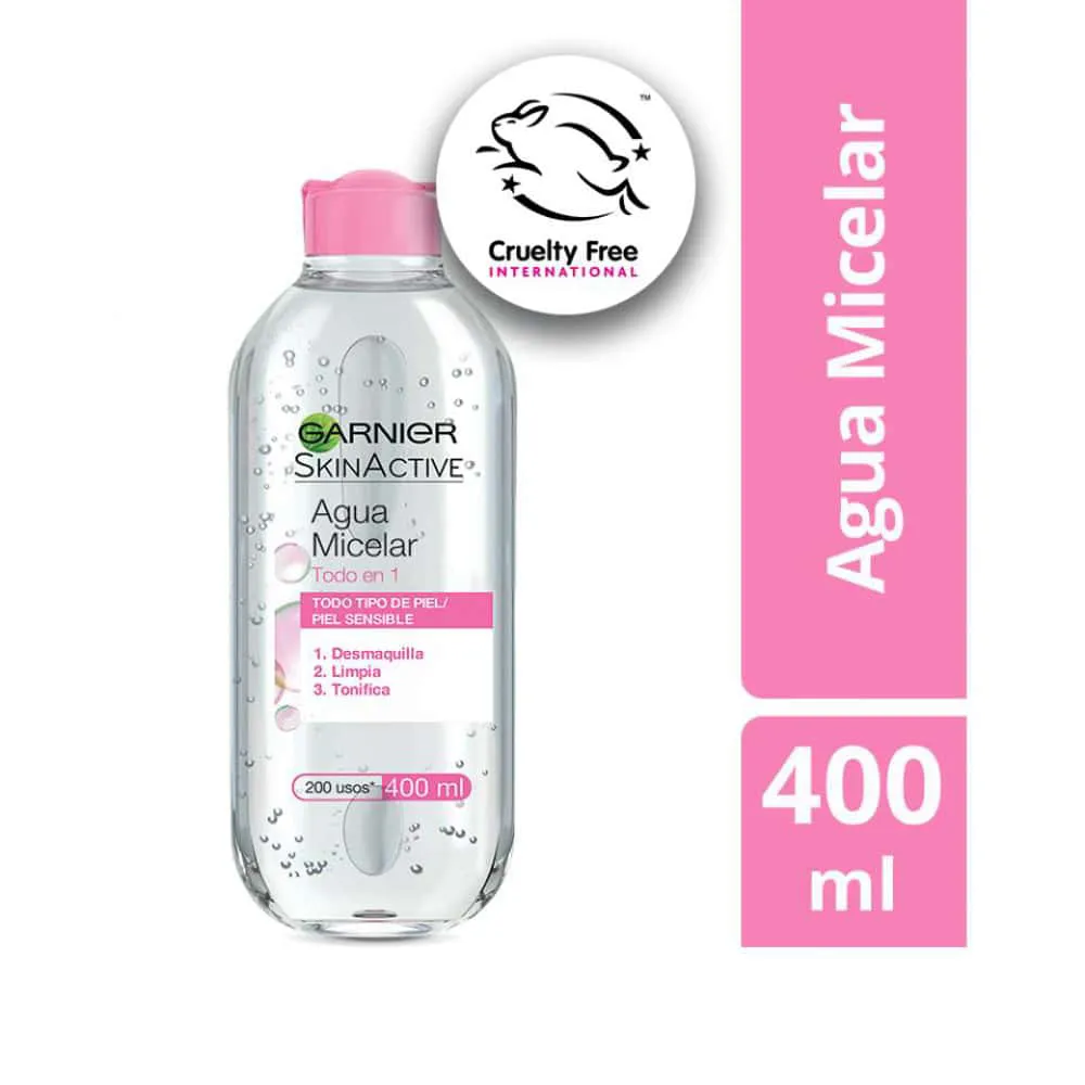 Agua Micelar Garnier Skin Active Todo en 1 Piel Normal FRASCO 400 ML | Mejor precio en Perú desde S/37.50
