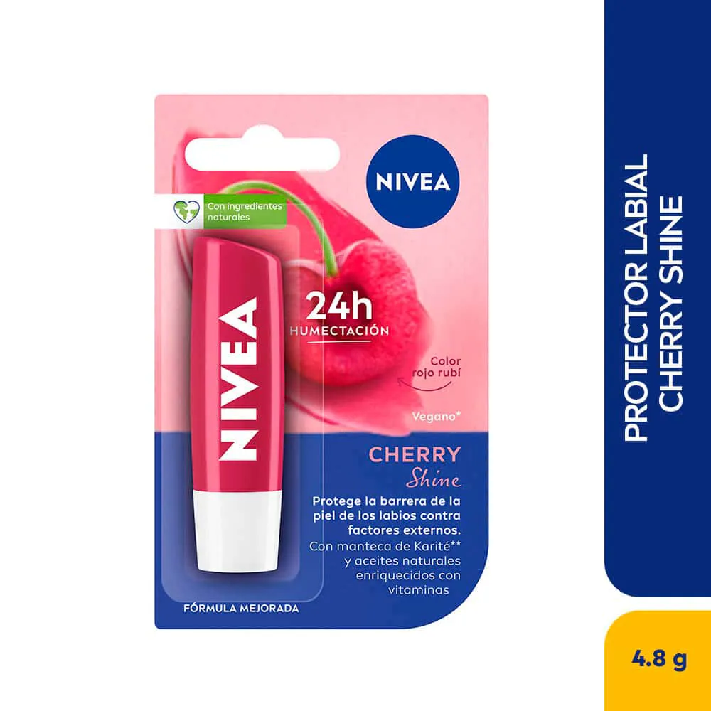Protector Labial Nivea Fruity Shine Cereza FRASCO 1 UN | Mejor precio en Perú desde S/19.50