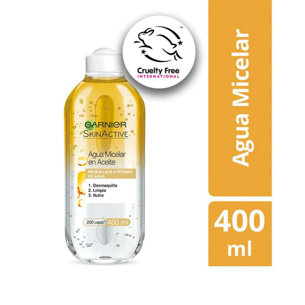 Agua Micelar con Aceite Óleo Garnier Skin Active FRASCO 400 ML | Mejor precio en Perú desde S/51.50