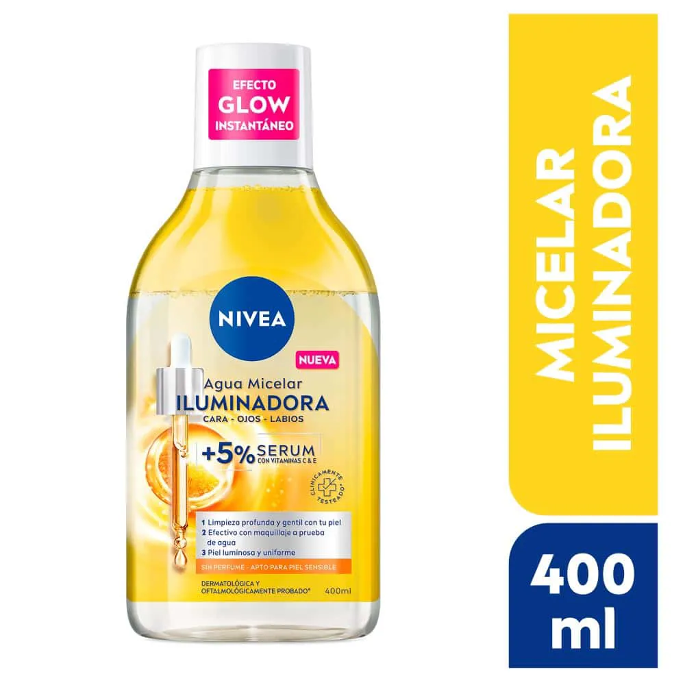 Agua Micelar Iluminadora Nivea FRASCO 400 ML | Mejor precio en Perú desde S/41.60