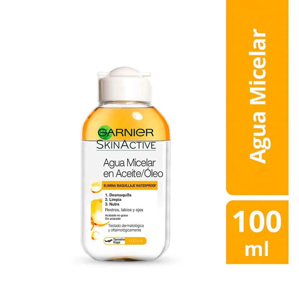 Agua Micelar con Aceite Óleo Garnier Skin Active FRASCO 100 ML | Mejor precio en Perú desde S/19.50