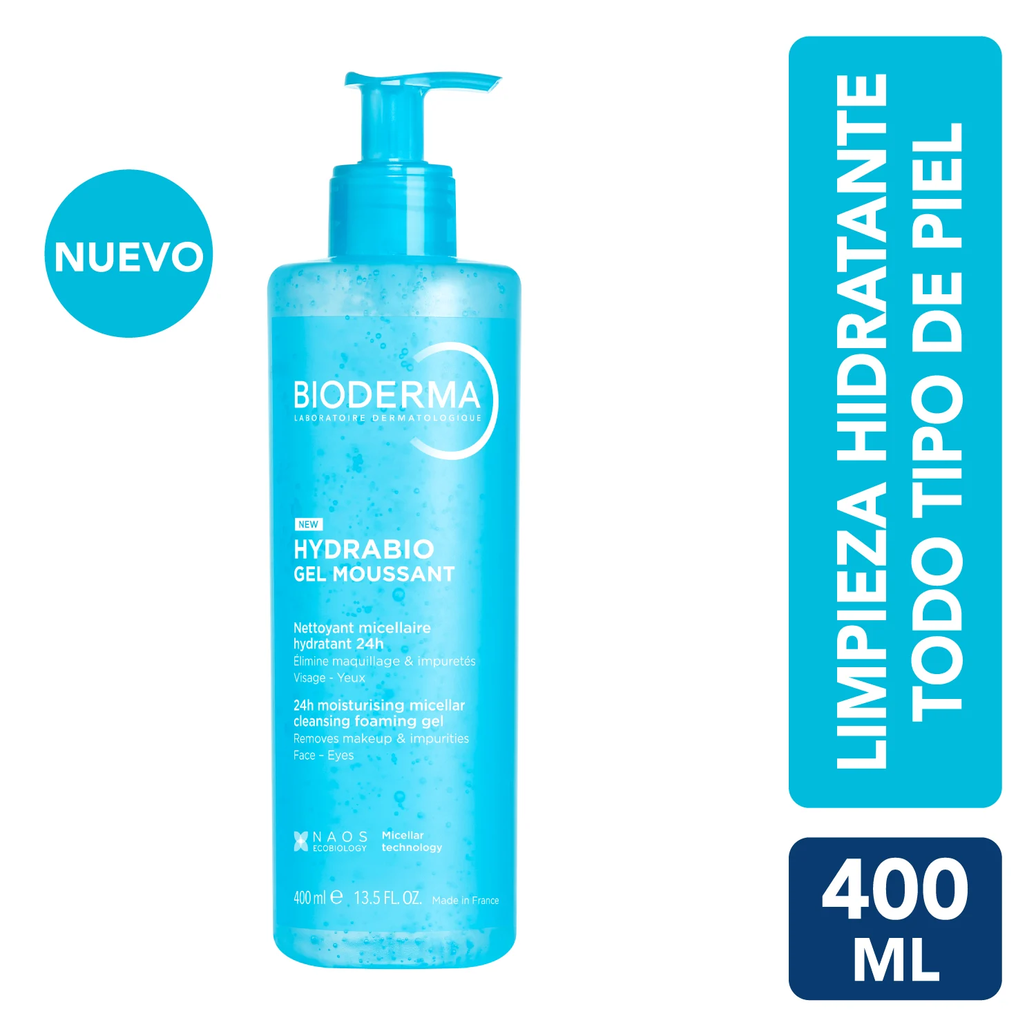 Bioderma Hydrabio Gel Moussant FRASCO 400 ML | Mejor precio en Perú desde S/159.90