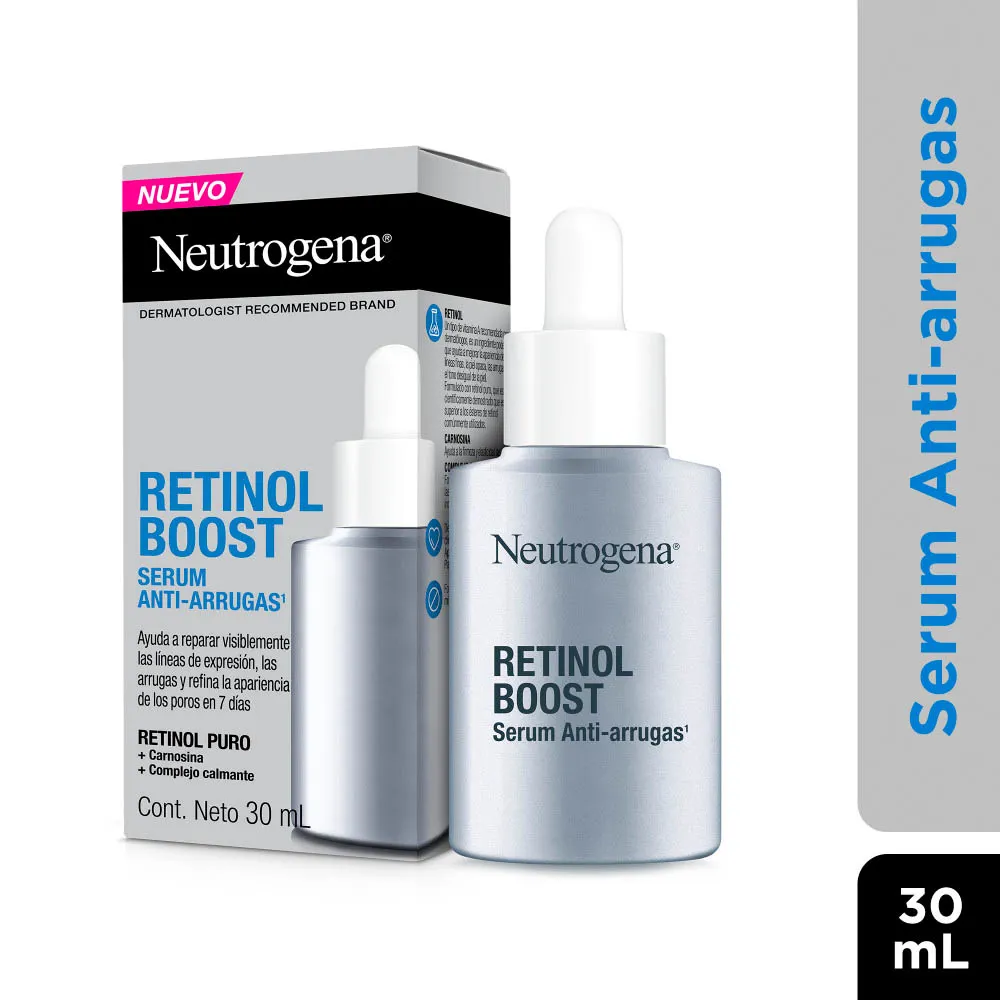 Neutrogena Serum Anti-Arrugas Retinol Boost FRASCO 30 ML | Mejor precio en Perú desde S/91.90